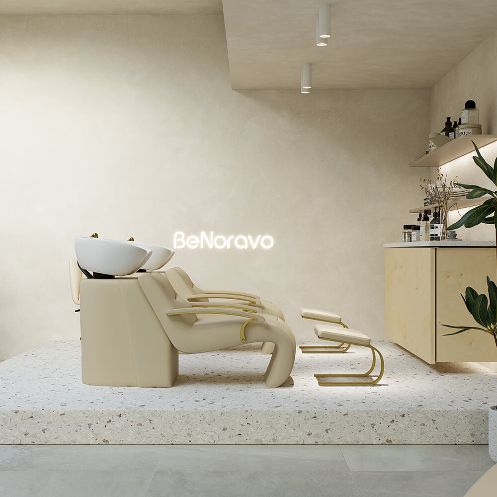 room shampoo本体&備品類 BeNoravo Premium Shampoo Chair NK202811- Salon Wash Unit